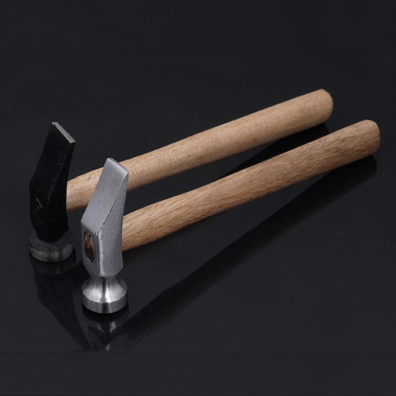 1pc Cobbler Shoe Repair Hammer Wood Handle Leather Work Shoemaking
