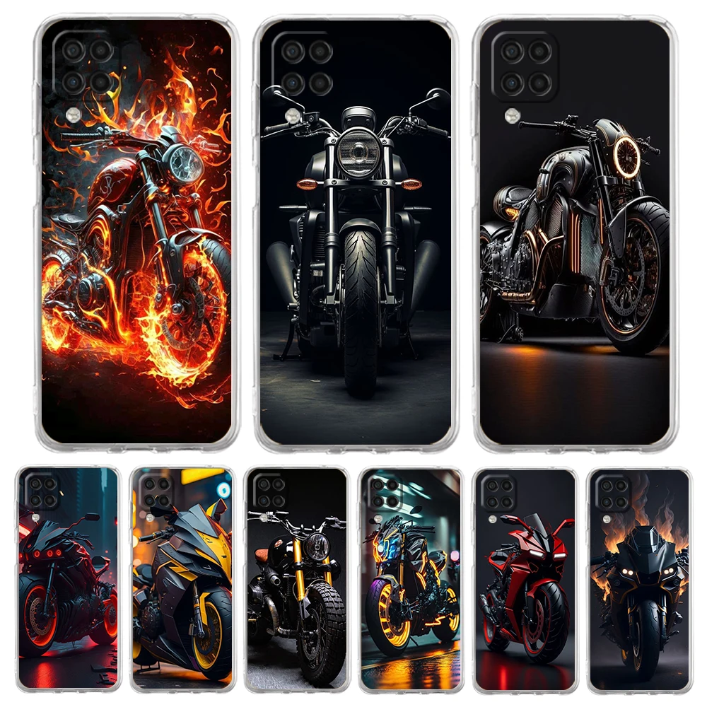 Transparent TPU Motorcycle Phone Case - Durable Protective Shell
