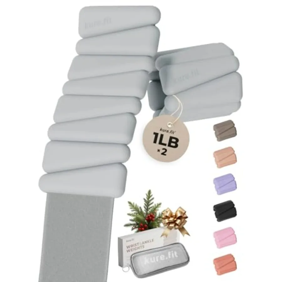 Gray Weights Set 1lb & Blue Kettlebell 5-12lb Bundle | Home Gym