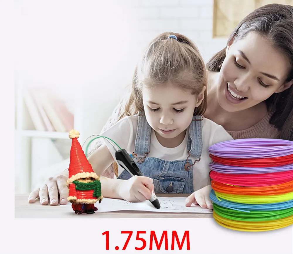 PLA / ABS / PCL Filament For 3D Pen 10/20/30 Rolls Diameter 1.75mm 30 Colors Plastic For 3D pen Color Does Not Repeat 3d printing pen filament