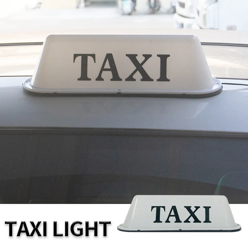 

12V Taxi Cab Sign Roof Top Topper Car Magnetic Attraction Lamp LED Light Waterproof TAXI Roof Lamp Bright Top Board Roof Sign