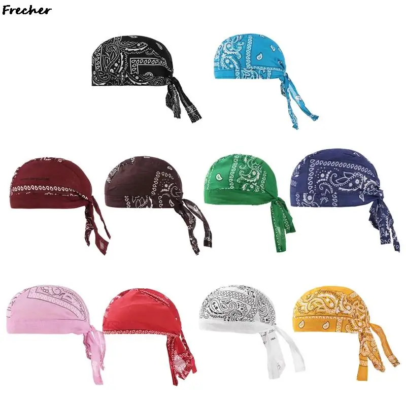 Unisex Running Riding Bandana Headscarf Breathable Pirate Hat Hood Beanies Cap Outdoor Sports