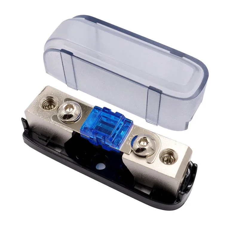 Fuse Holder Car Audio Power 30-150A Stereo Audio Single Way AGU Holder Power Distribution Block Fusebox