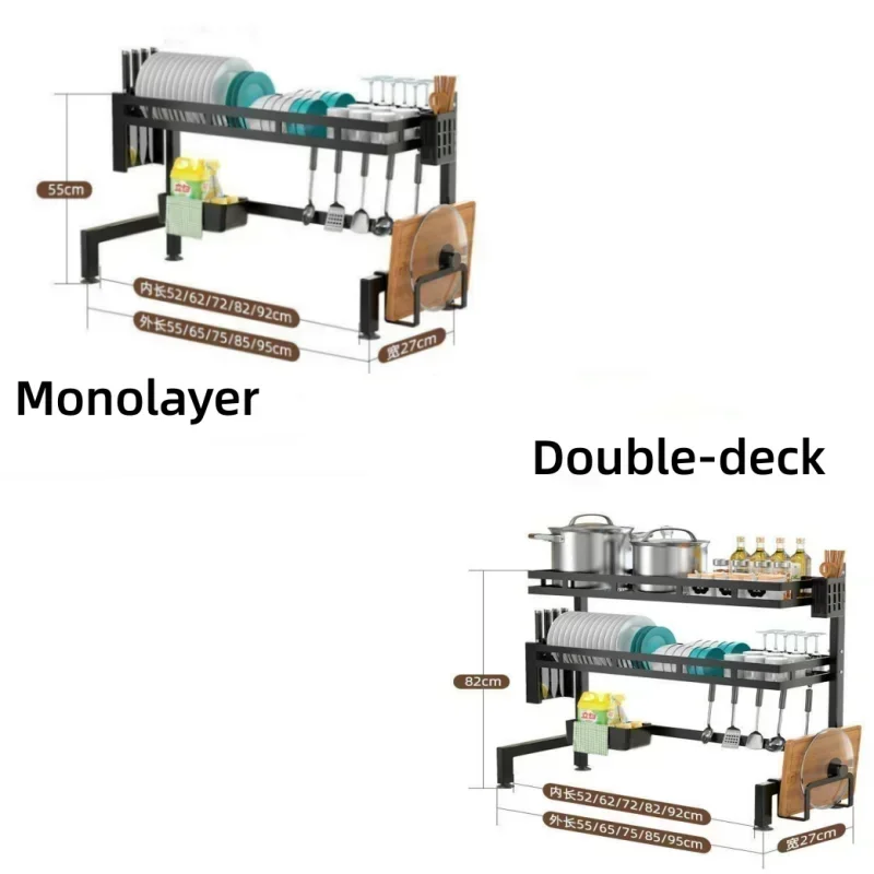 Drain Bowl Rack Table Top Bowl and Tray Storage Rack Sink Sink Drainage Dish Rack Kitchen Accessories Organizer Kitchen Tools 6