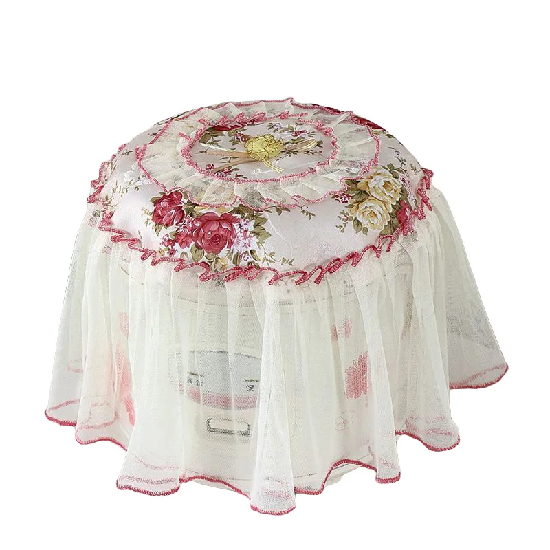 Description Picture 6 of itemRice Cooker Dust-proof Cover Floral Lace Embroidery Household All-purpose Dispenser Microwave Covers Kitchen Decoration