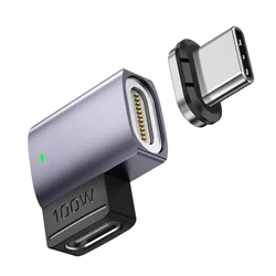 Magnetic 100W USB Type C Fast Charging Adapter (90 degree)
