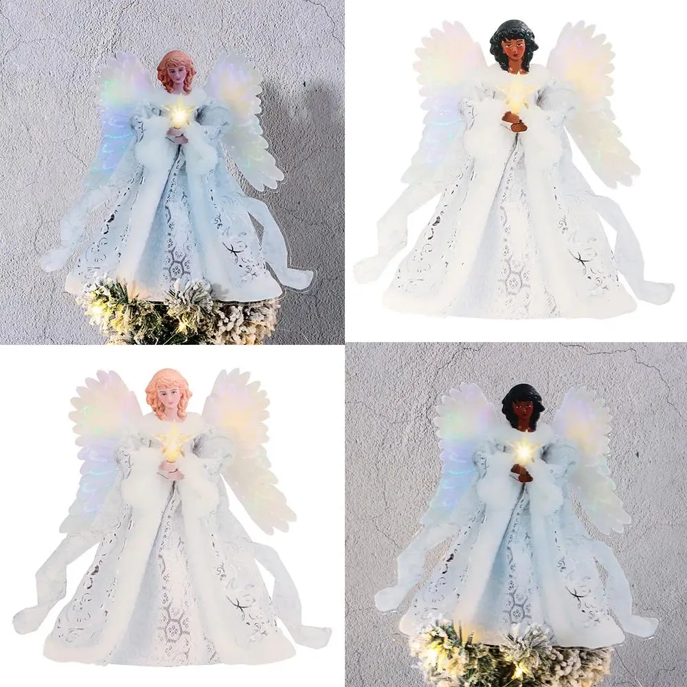Christmas Tree Topper Angel Fairy Festive Xmas Tree Top Ornament Decoration
