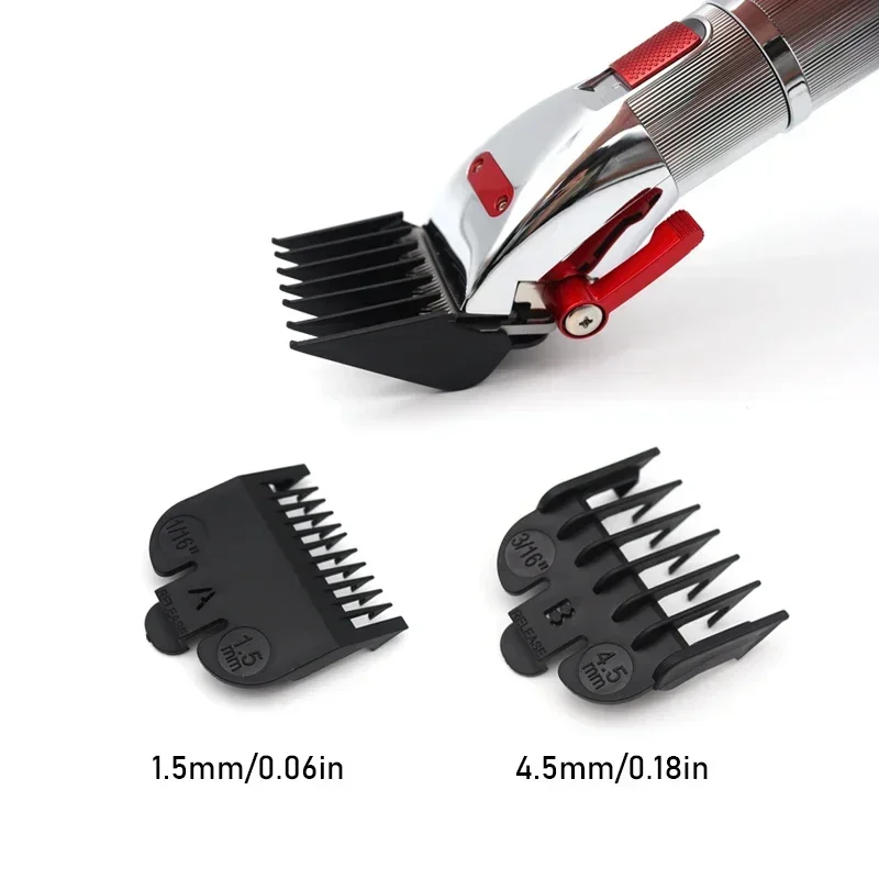 2pcs Universal Guards Hair Cutting Combs for Professional Hair Trimmer Machine Barber Accessories Trimmer Limit Combs 1.5/4.5mm 2pcs multi power tool oscillating saw blades adapter universal shank adapter professional tools for woodworking accessory