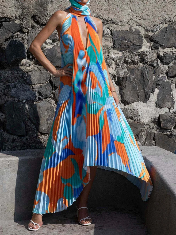 Lace Up Long Sleeve One Shoulder Party Outfits Birthday Evening 2025 Summer Maxi Dress For Women