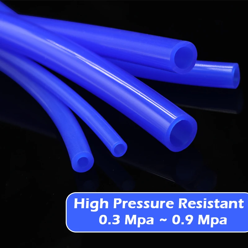 Silicone Tube 1M/3M/5M I.D2-40mm Heat Resistant High Pressure Fuel Cylinder Vacuum Cooling Pipe