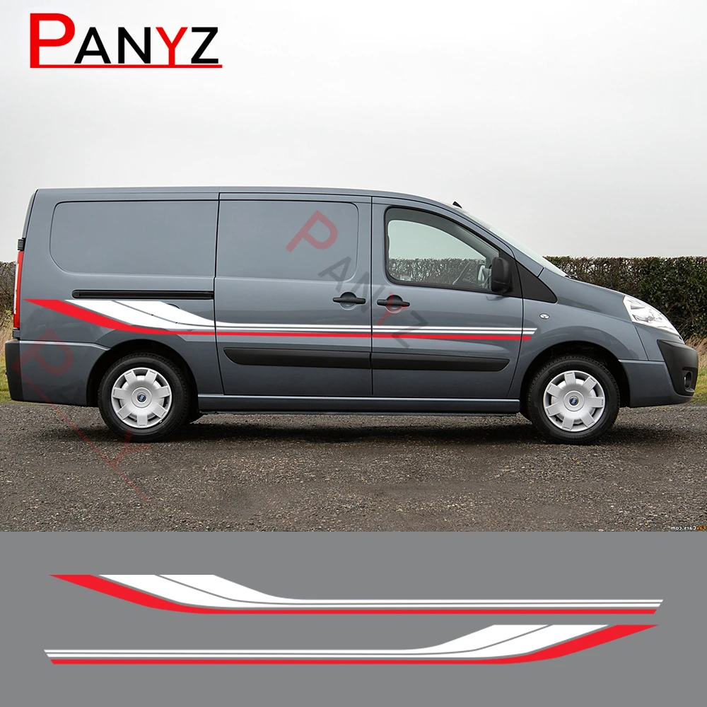 

Автомобильные наклейки для Fiat Scudo Ulysse, новый жидкий фургон, графические полосы, стильные аксессуары для автотюнинга, виниловая наклейка, украшение для автомобиля
