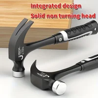 1pc Integrated Claw Hammer, Professional Woodworking Joinery Home Carpentry Hand Hammer, Nail Hammer, Non-Slip Multifunctional H 1