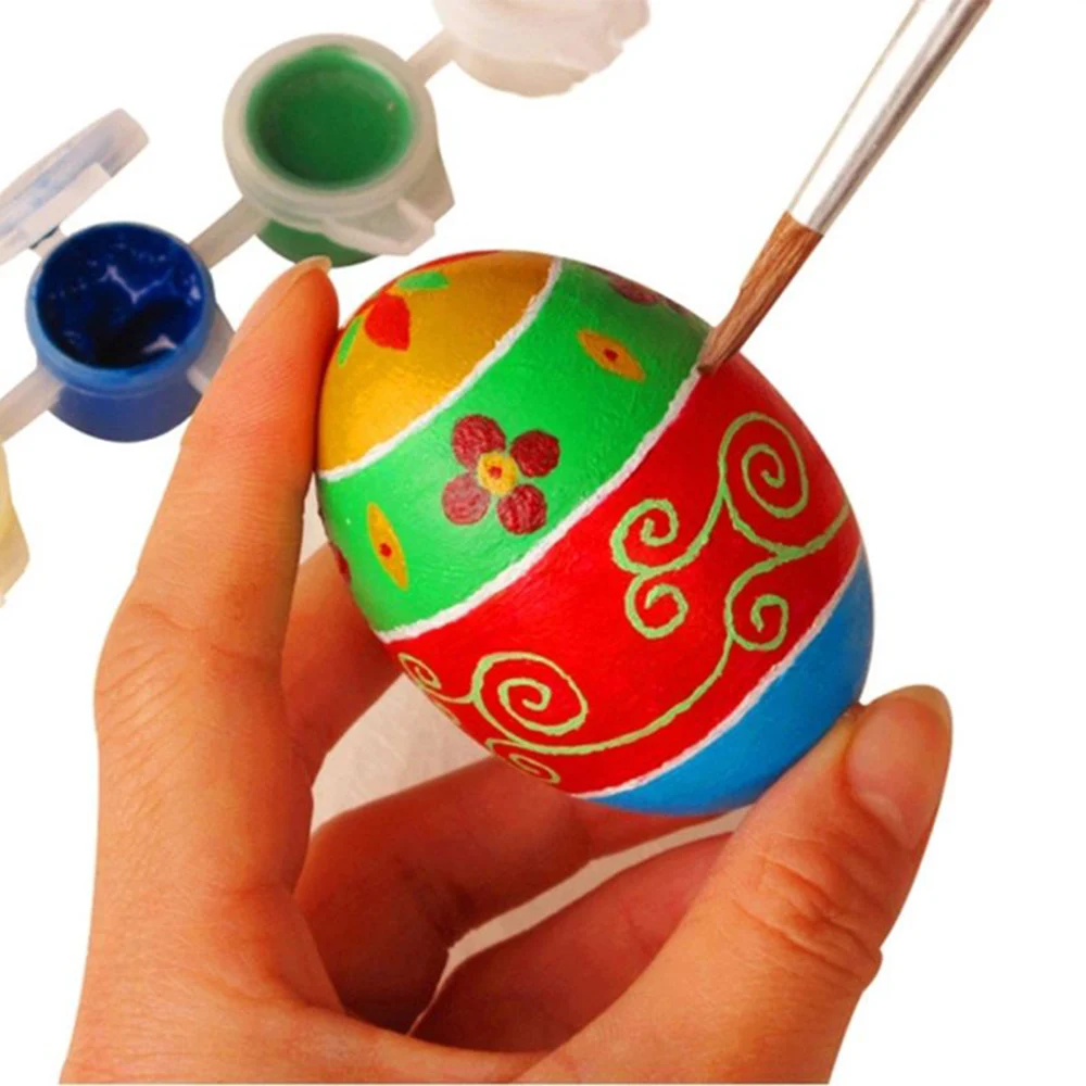 1pc páscoa diy pintura ovos simulação ovo modelo de pintura diversão ...