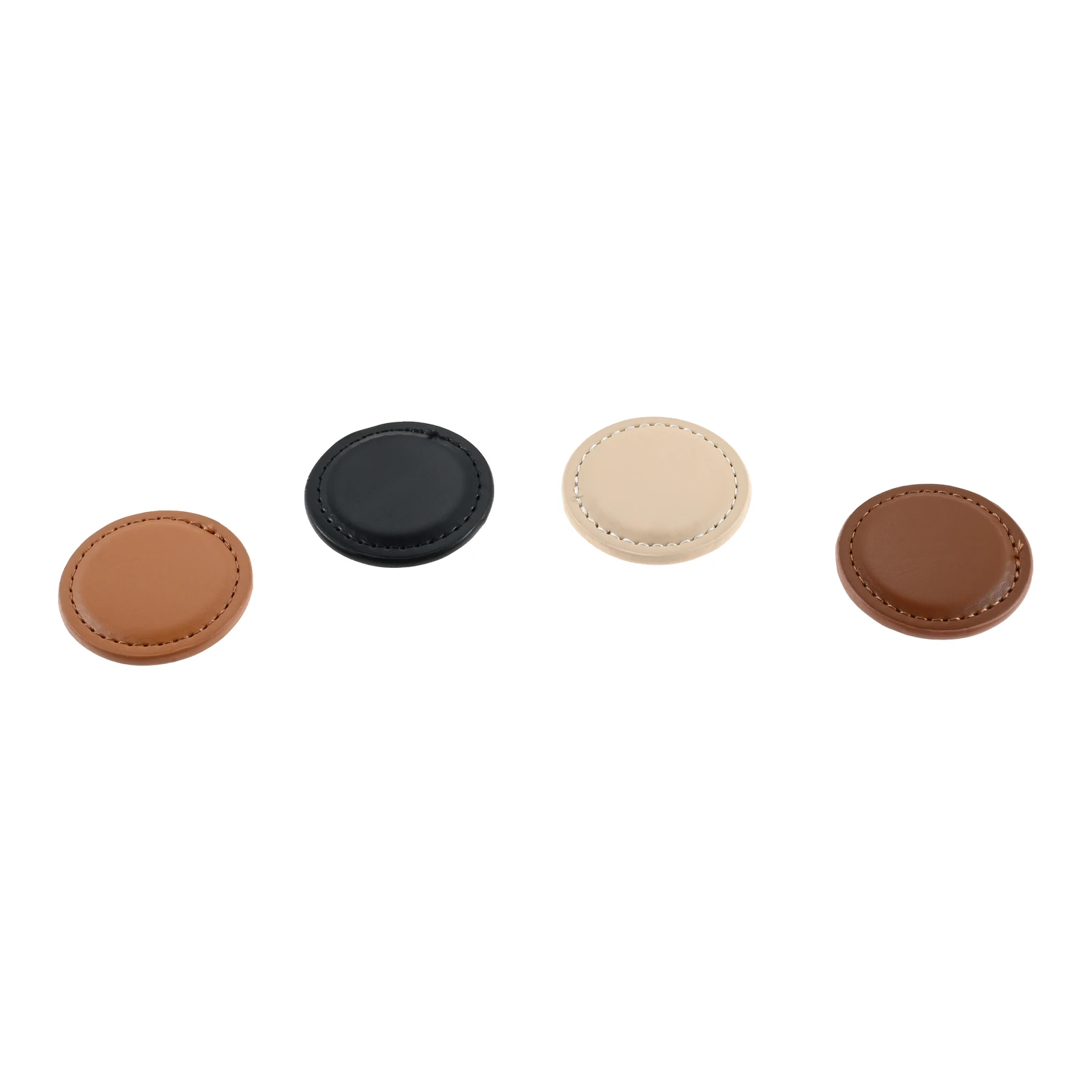 Golf Ball Marker Flat Magnetic Position Marker For Golf Ball Artificial Leather For Course Competition Golfers Gifts 4x4cm