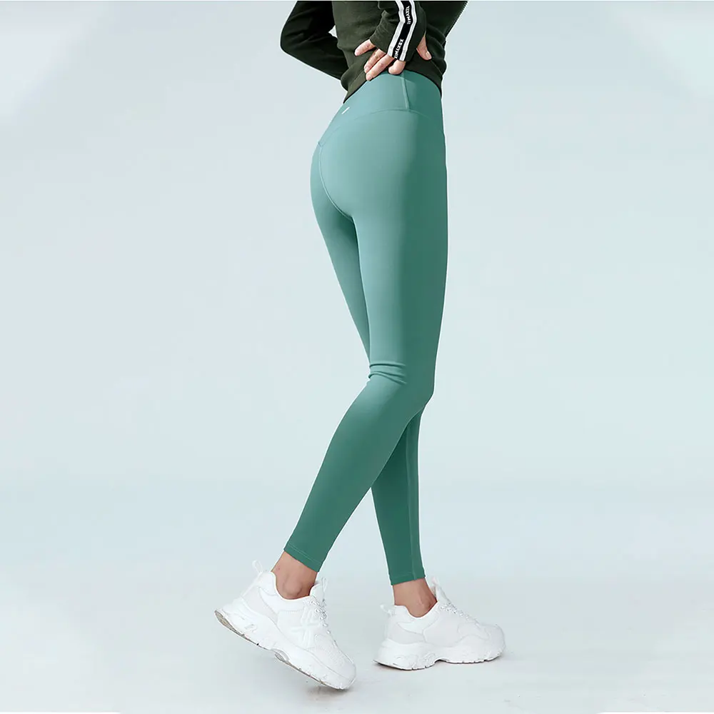 Sport Leggings Women Yoga Pants Super Stretchy High Waist Green Leggings Gym Fitness Push Up Tights Running Workout Trousers