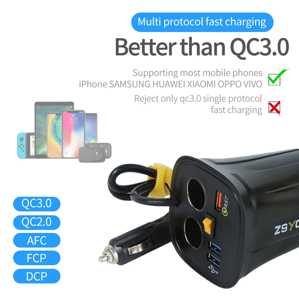 Adattatore Accendisigari Per Auto Con Doppia USB - Ricarica Rapida 3.1A