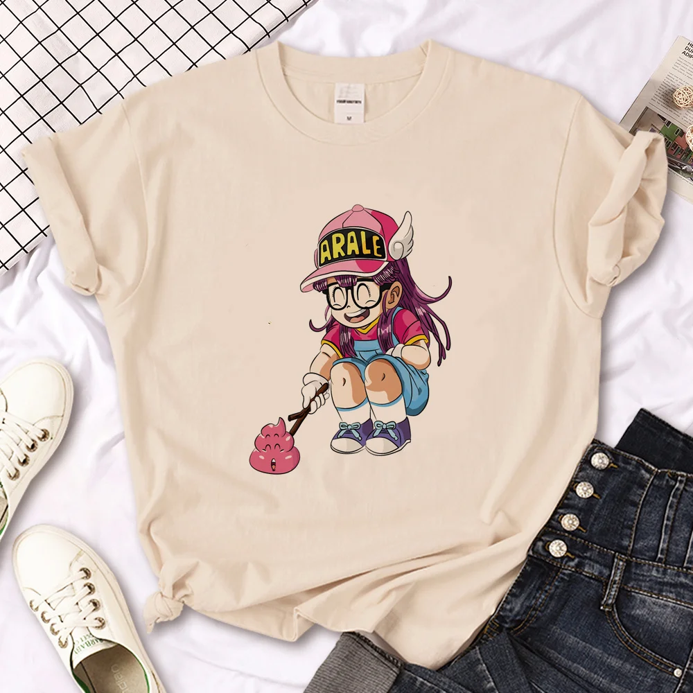 Arale T-shirts Vrouwen Grafische Japanse Manga Tshirt Vrouwelijke Y2k Kleding