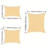 1PC, UV-Blocking, Waterproof Sun Canopy Shade Sail - Portable with EasyFasten for Patio, Deck, Yard 3