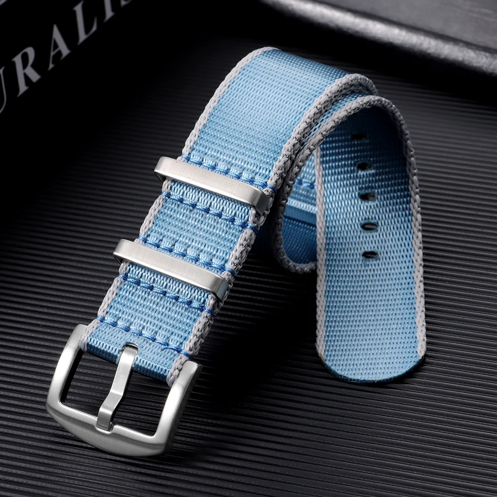 Nylon Canvas Watch Strap Bracelet - Military Sport Style, Unisex Replacement Watch Band (20mm/22mm)