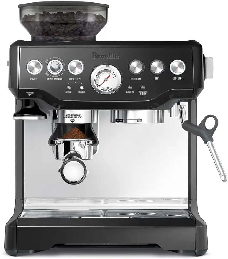 

Breville Barista Express Espresso Machine, Black Sesame, Semi-Automatic Espresso Machines