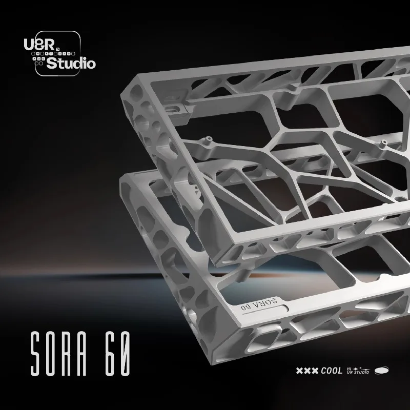 GH60 홀로우 키보드 케이스 Sora60 홀로우 CNC 알루미늄 합금 케이스 마그네틱 축 Wooting60he HM GT60 M64 커스텀 키보드 케이스