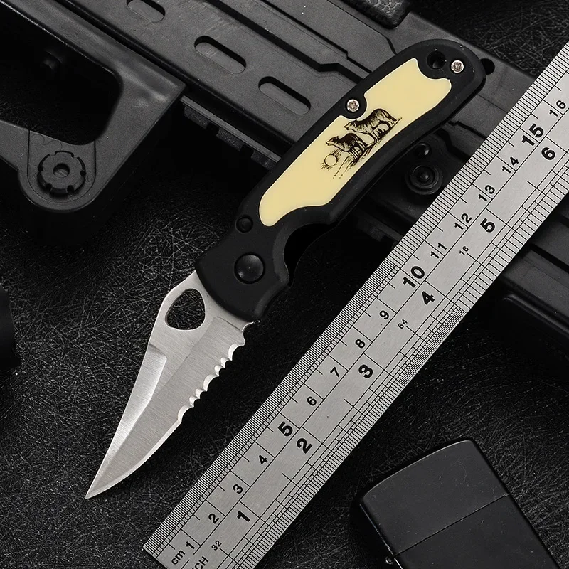 

Creative Outdoor Portable Pocket Folding Knife Multifunctional Survival Self Defense Military Tactical Fruit Knives Daily Use