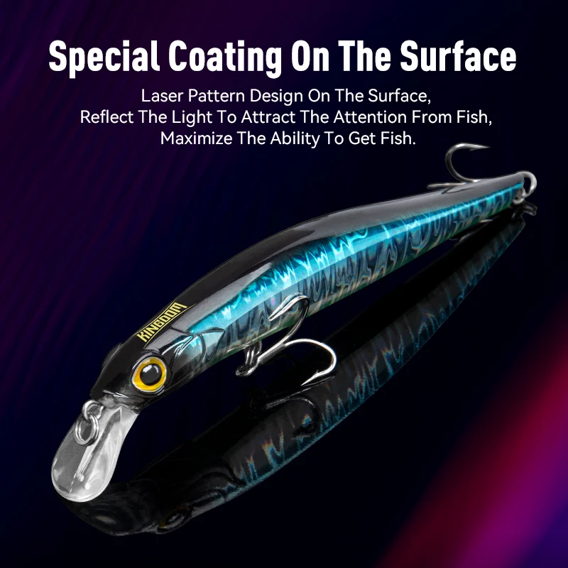 Kingdom Stylekingdom Kingart Sinking Minnow Lures 6-18.6g - Silent  Jerkbaits For Sea Bass