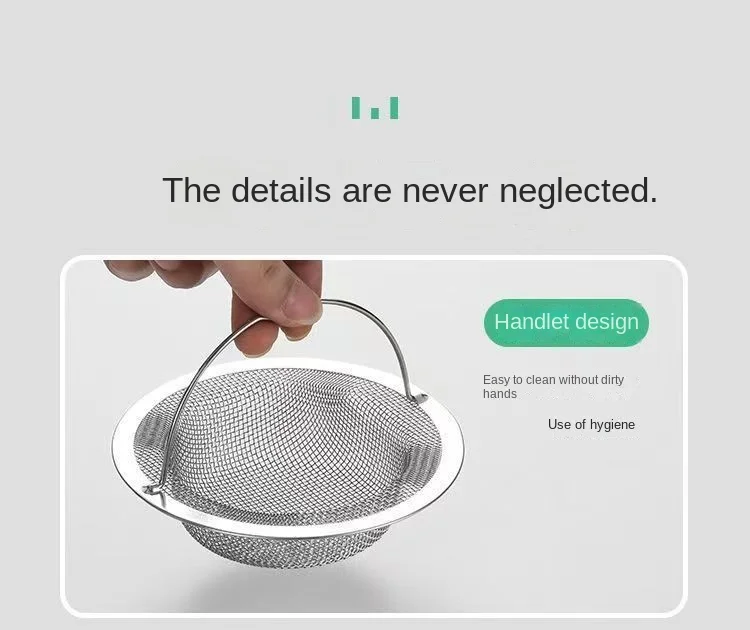 Kitchen sink filter stainless steel sink leakage net dishwashing basin filter dishwashing basin universal garbage draining baske