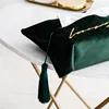 Tissue Box Embroidered Tissue Bag Set for Household Bedroom Velvet Paper Drawer Storage Box for Car Living Room Dining Room 3
