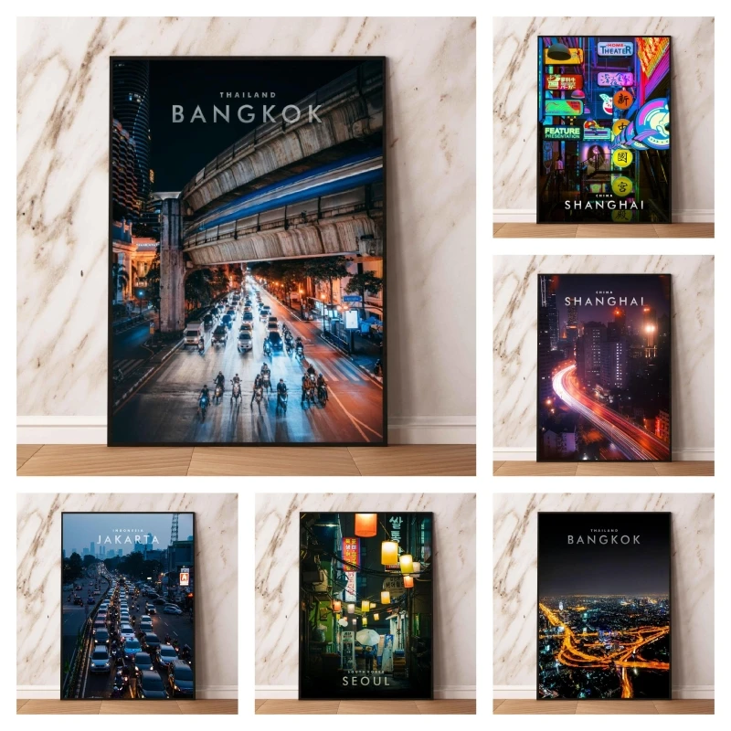 

Canvas HD Prints Shanghai City Skyline Room Home Poster Toys Cartoon Character Picture Hanging Gifts High Quality Art