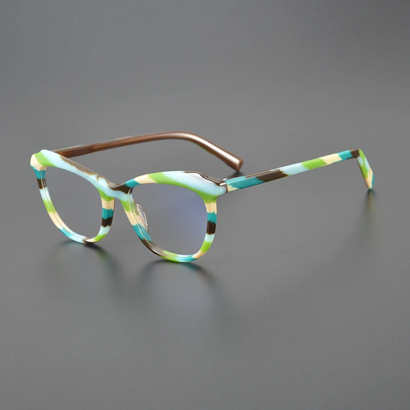 

2023 New fashion cat eye glasses frame men acetate retro designer optical eyewear Myopia reading women personalized eyewear