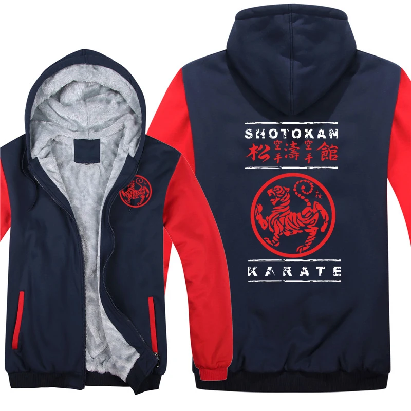 

Shotokan Karate Hoodies Men Cool Coat Thicken Shotokan Sweatshirt Mans Jacket Hoody