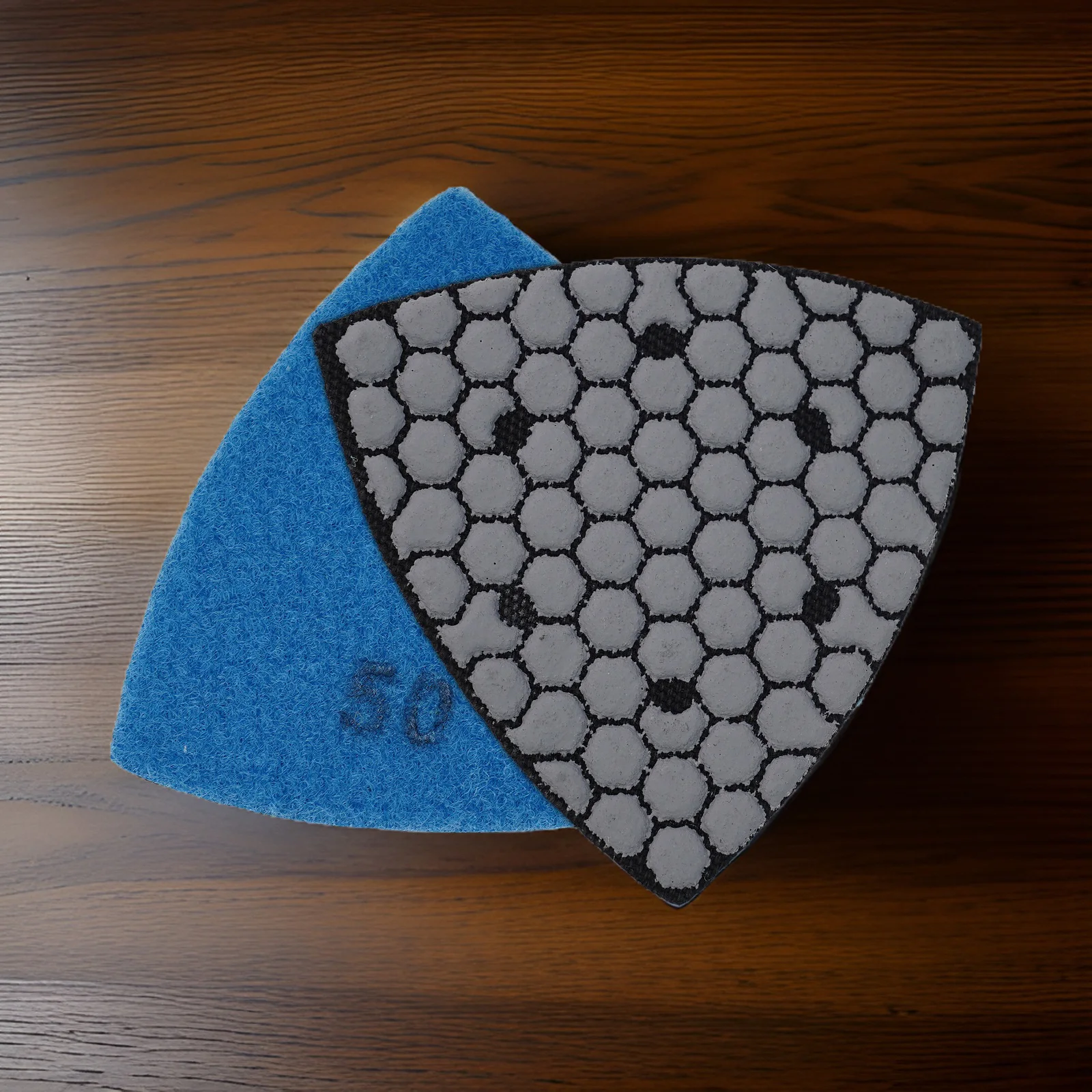 

Triangle Diamond Polishing Pads Granite Marble Stone Tight Areas Excellent Gloss Granite Marble Concrete Stone Sanding Pads
