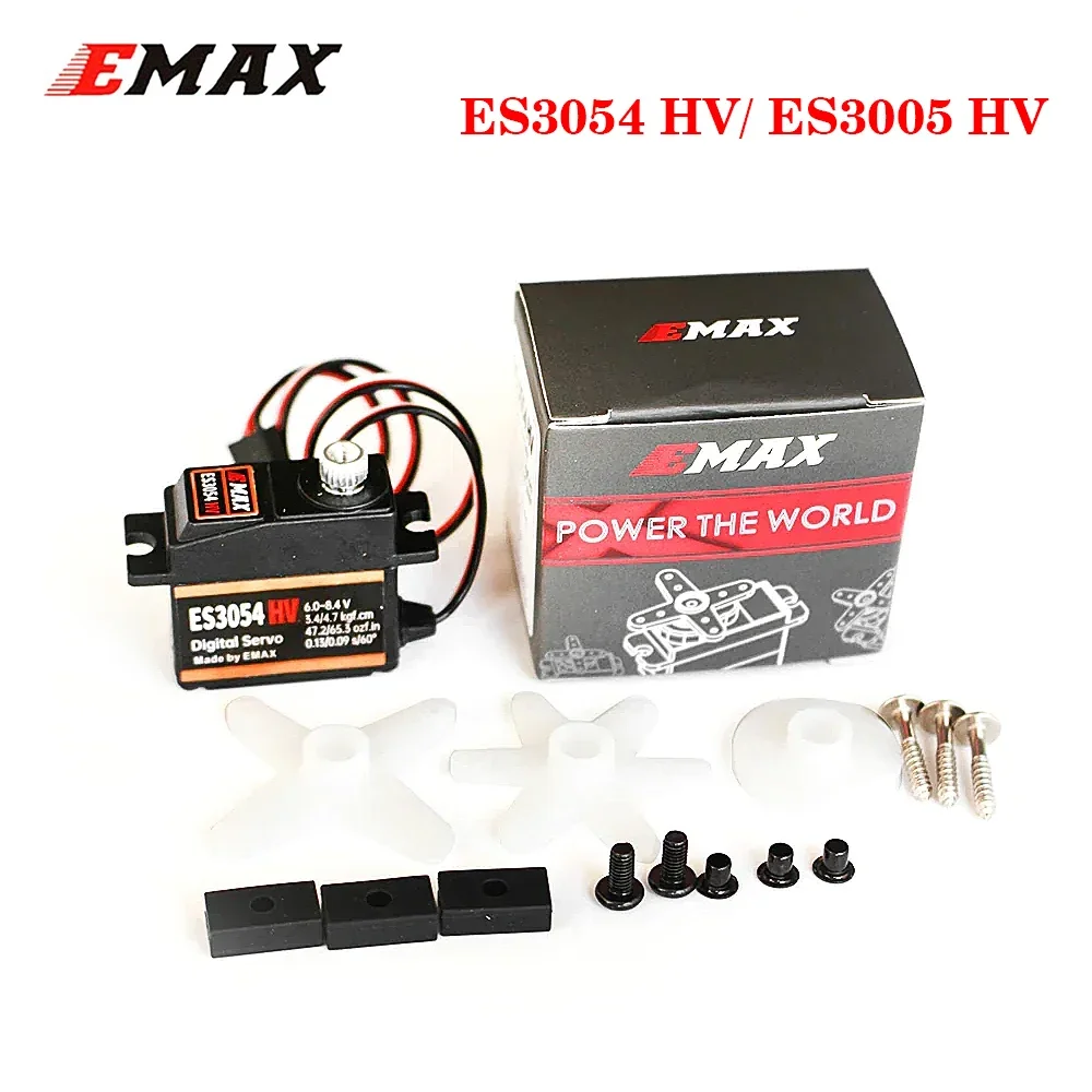 

Универсальный высоковольтный металлический сервопривод EMAX ES3054 HV 20G/ES3005 HV 43G для радиоуправляемых автомобилей, роботов, самолетов