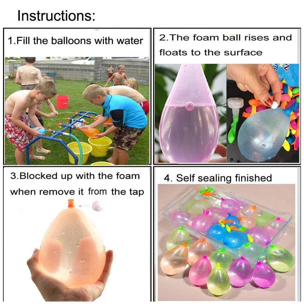 Funny Water Balloons Toys Magic Summer Beach Party Outdoor Filling Water Balloon Bombs Toy For Kids Adult Children 5