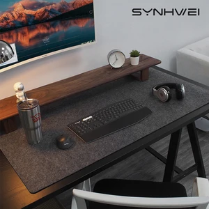 Протектор для офисного стола большого размера, шерстяной войлочный коврик для мыши, подушка для ноутбука, нескользящий коврик для клавиатуры, игровые аксессуары