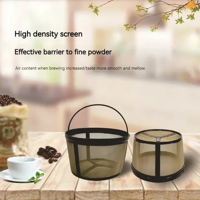 Coffee Filter, Tea Filter, FDA Filter, 304 Stainless Steel Mesh, Nylon Coffee Machine Filter Coffee Accessories 4 Cups
