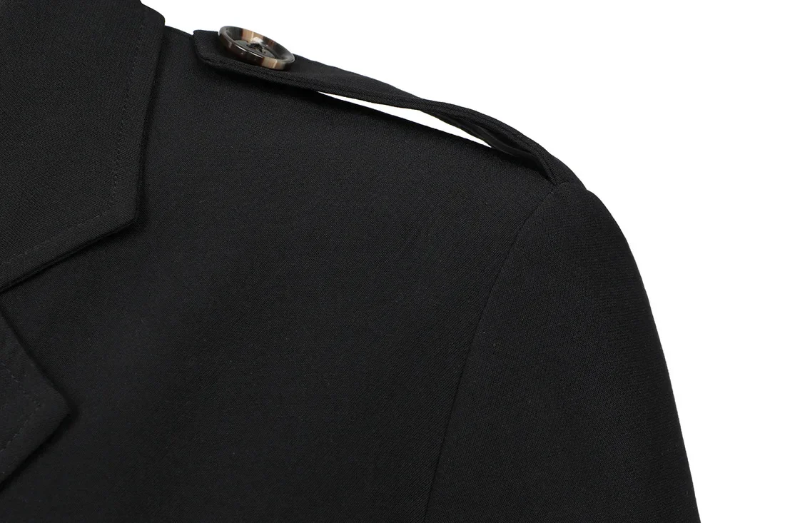 Brand Clothing Men Autumn and Winter High Quality Casual Jackets/Male Fashion Slim Fit Long Lapel Trench Coats 5XL-M