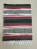 Mexican Blanket Travel Striped Rainbow Beach Blankets Mat for Beds Outdoor Picnic Sofa Cover with Tassel 6