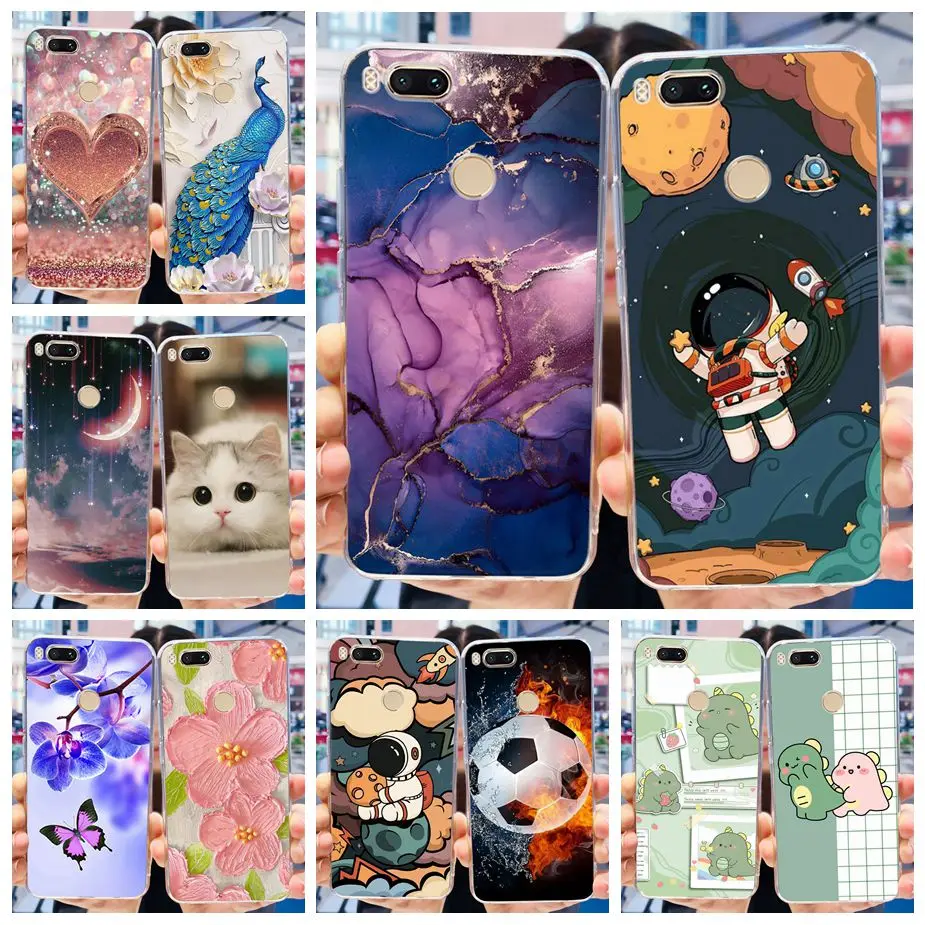 Stylish Painted Clear Silicone Soft Case - Fashionable Protection