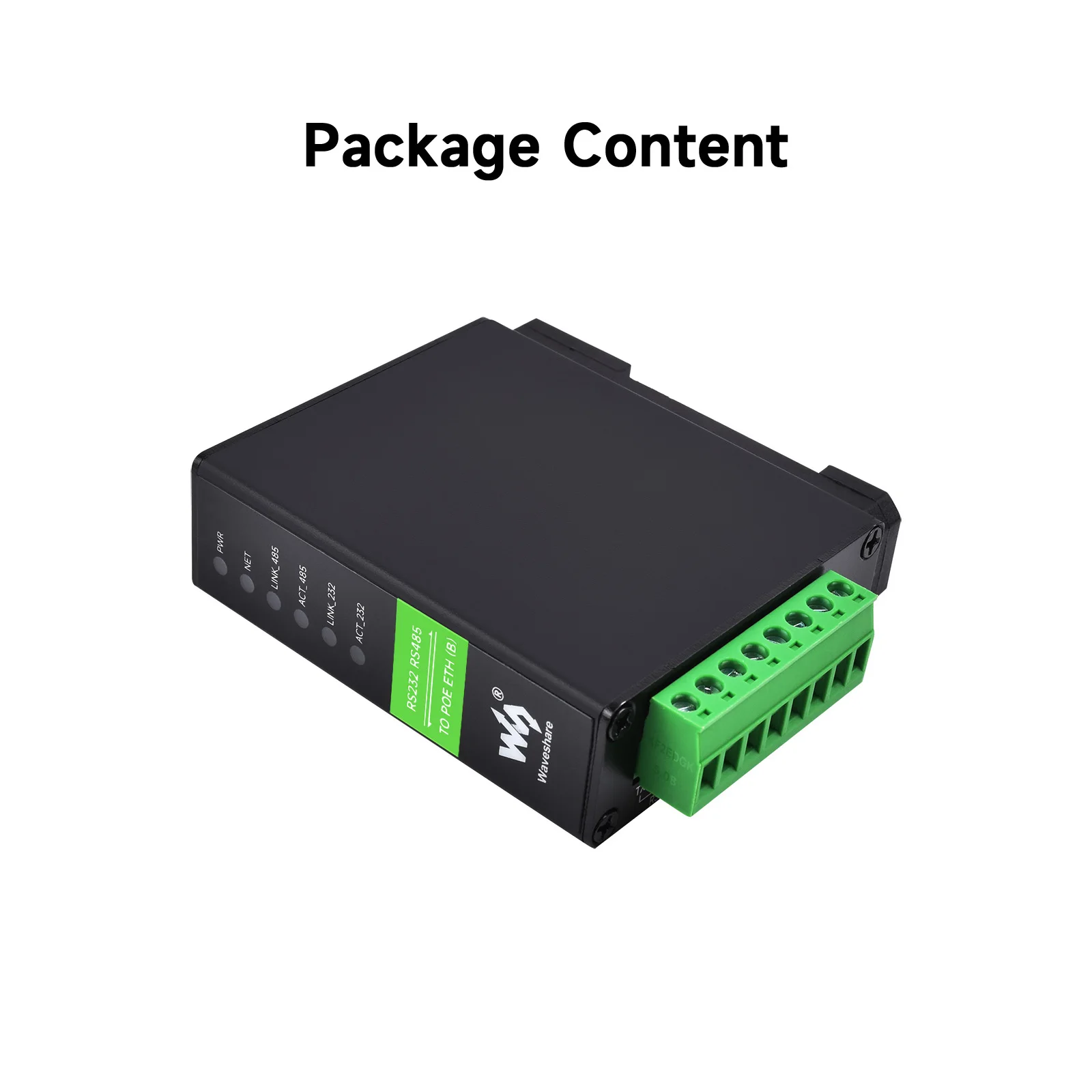 Waveshare-transmissão Transparente Bi-direcional Rs232 Rs485 a Rj45 Servidor Serial Ethernet Canais Duplos