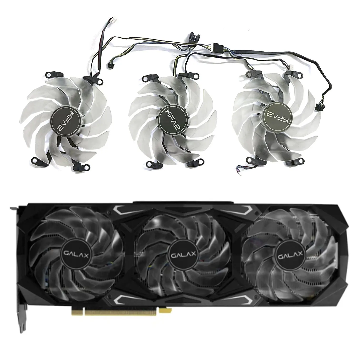 Ventilador Gpu Adequado para Galaxy Substituição de Placa Gráfica Xingyao Novo Original 4pin 89 mm Rtx3080 3080ti 3090