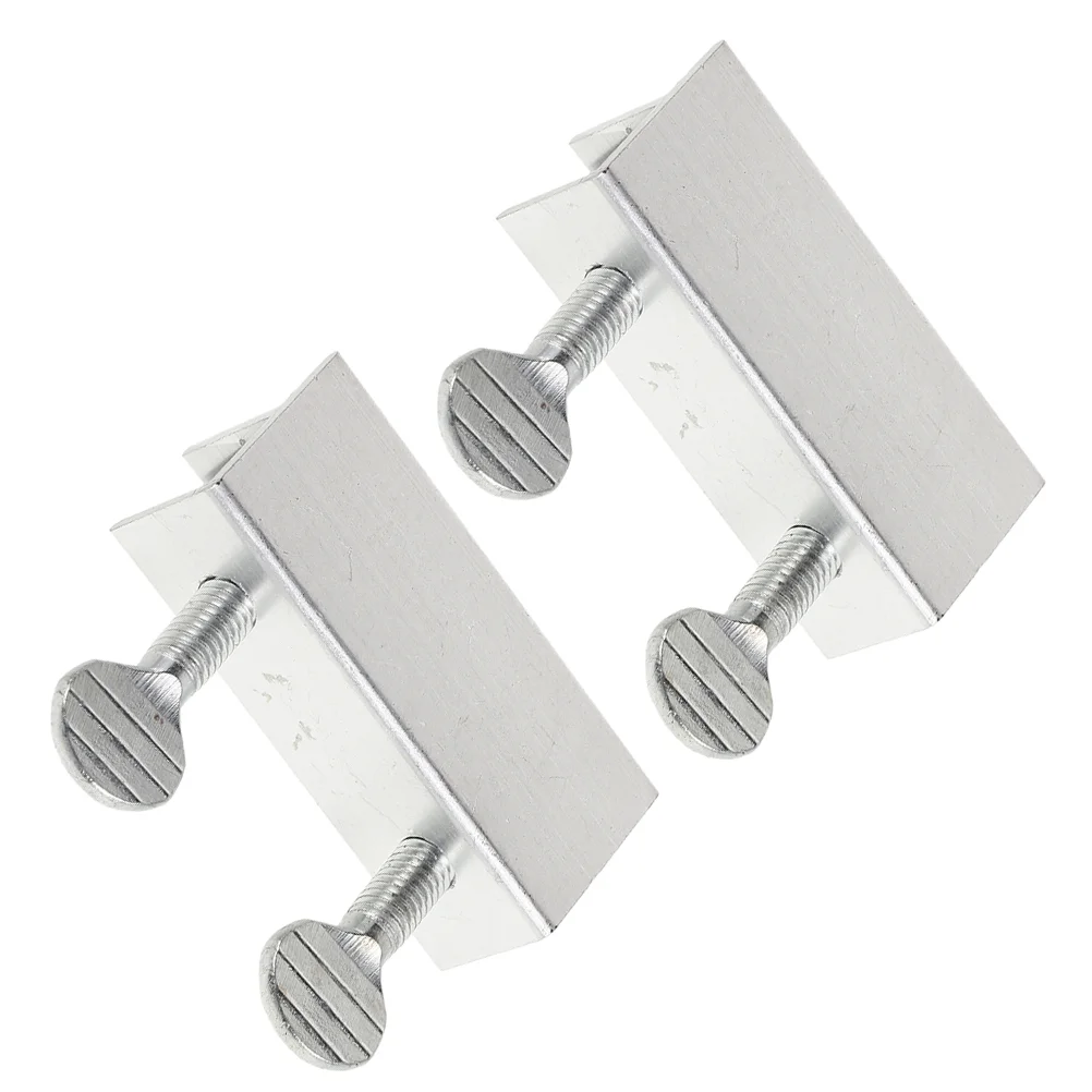2 Pcs Window Safety Latch Locks for Vertical Windows Protective Clamps Security Aluminum Alloy Fitting