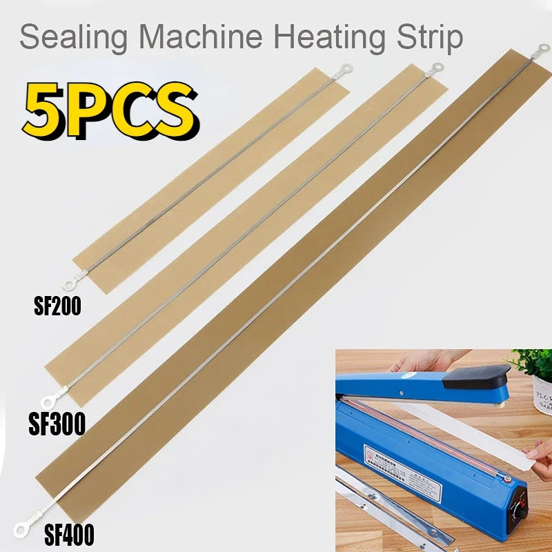 Sealing Strip 5pcs 200/300/400mm Sealing Machine Heating Strip Impulse Sealer Heat Wire Element
