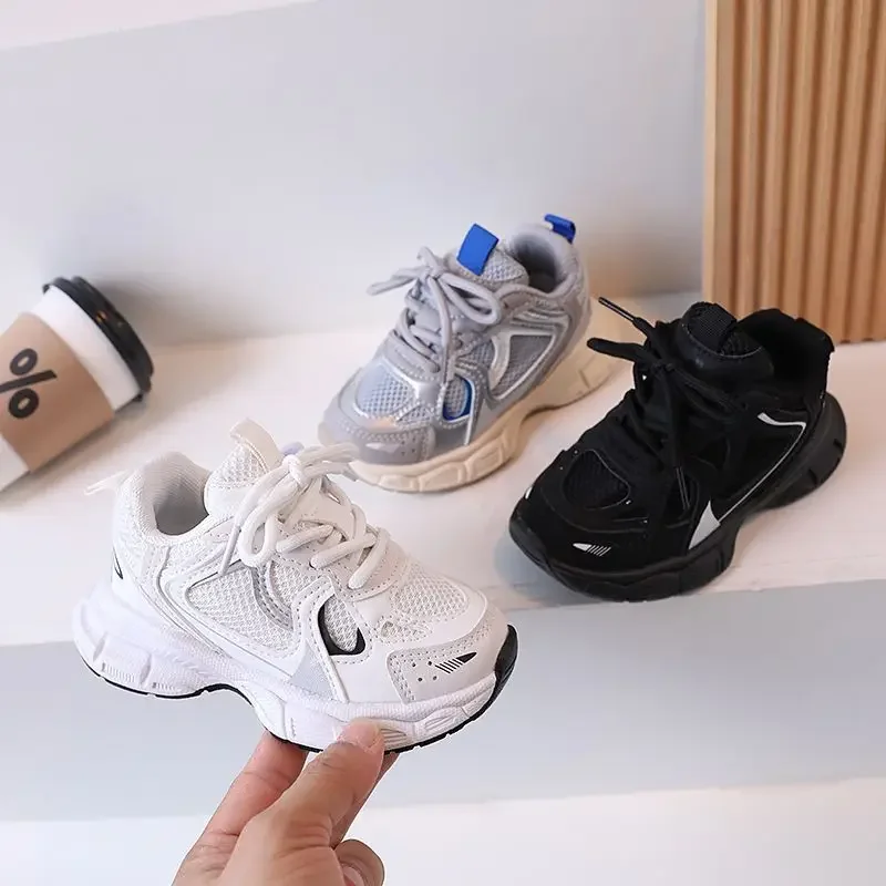 Children Tennis Shoes Versatile Non-slip White Sneakers for Kids Girls Fashion Causal Breathable Toddlers Boys Sports Shoes Hot 3