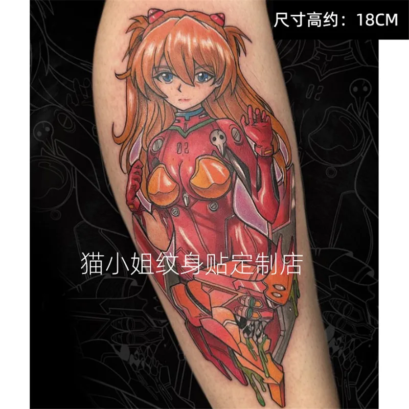 

Ayanami Rei Asuka Soryu Tattoo Sticker EVA Anime Temporary Fake Flash Tattoo Transfer Sticker Cosplay Prop Accessories Costume