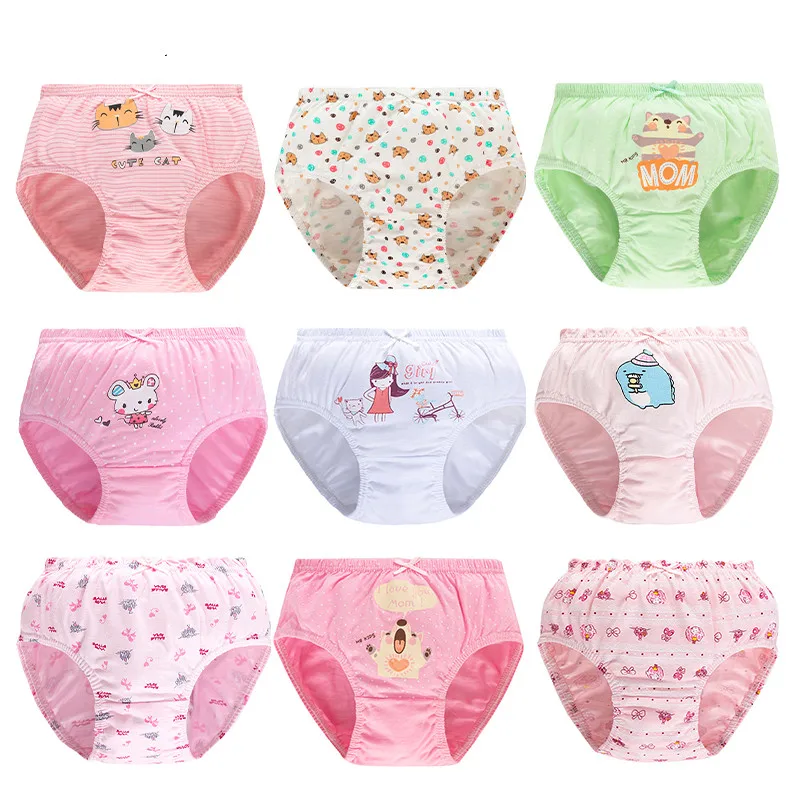 Little Girls' Soft Cotton Underwear Breathable Boyshort Panties Kids Undies  3PCS