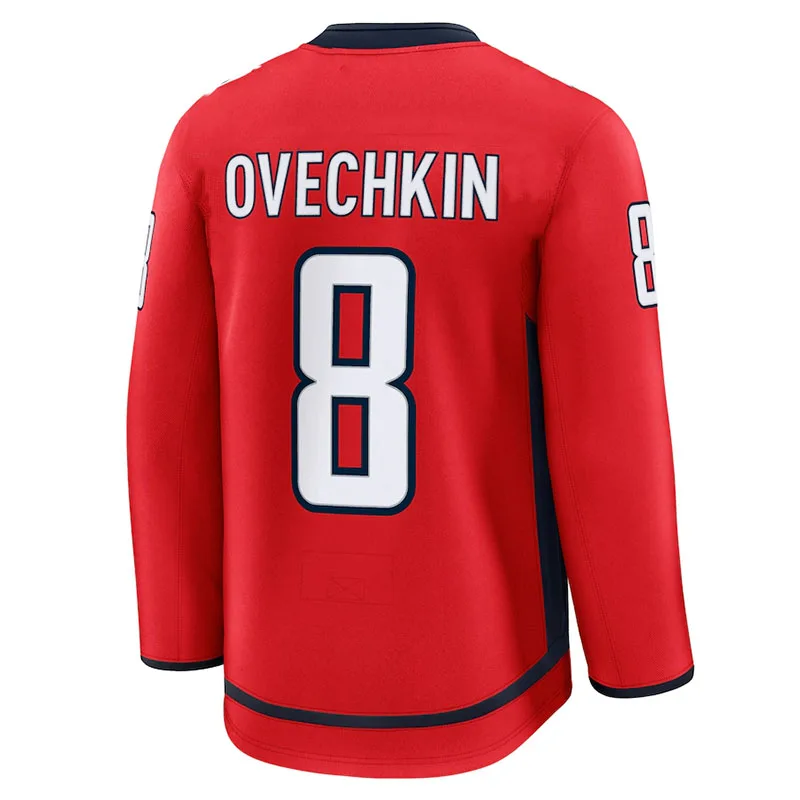 Alexander Ovechkin Washington Capitals Fanatics Alternate 50th Long Sleeve Jersey Ice Hockey Oversized Breathable Tshirt men t shirts football jersey