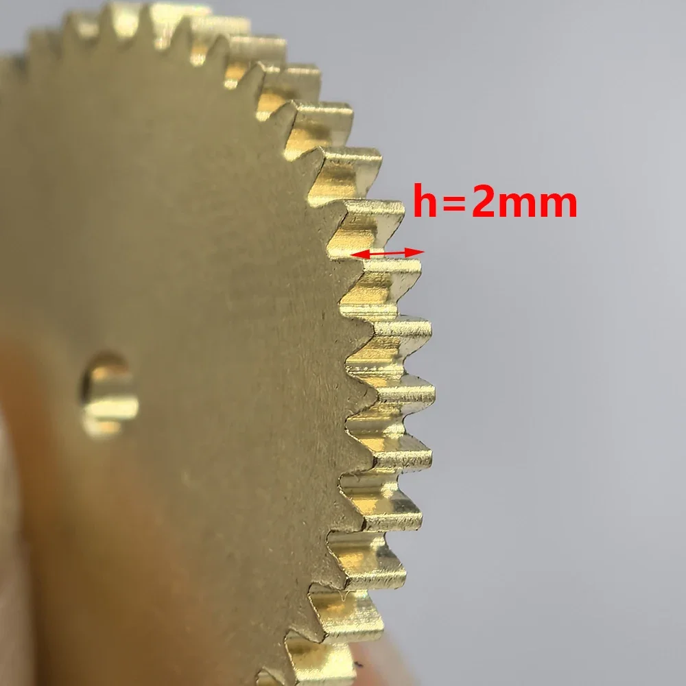 High-Precision Copper Gear with 0.3 Modulus and 2mm Shaft Compatibility