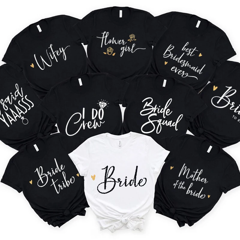 

Team Bride T Shirts Bride Shirt Bachelorette Wedding Party Shirts Bridesmaid Proposal Gift Bridal Party Tshirts Top Squad Shirt